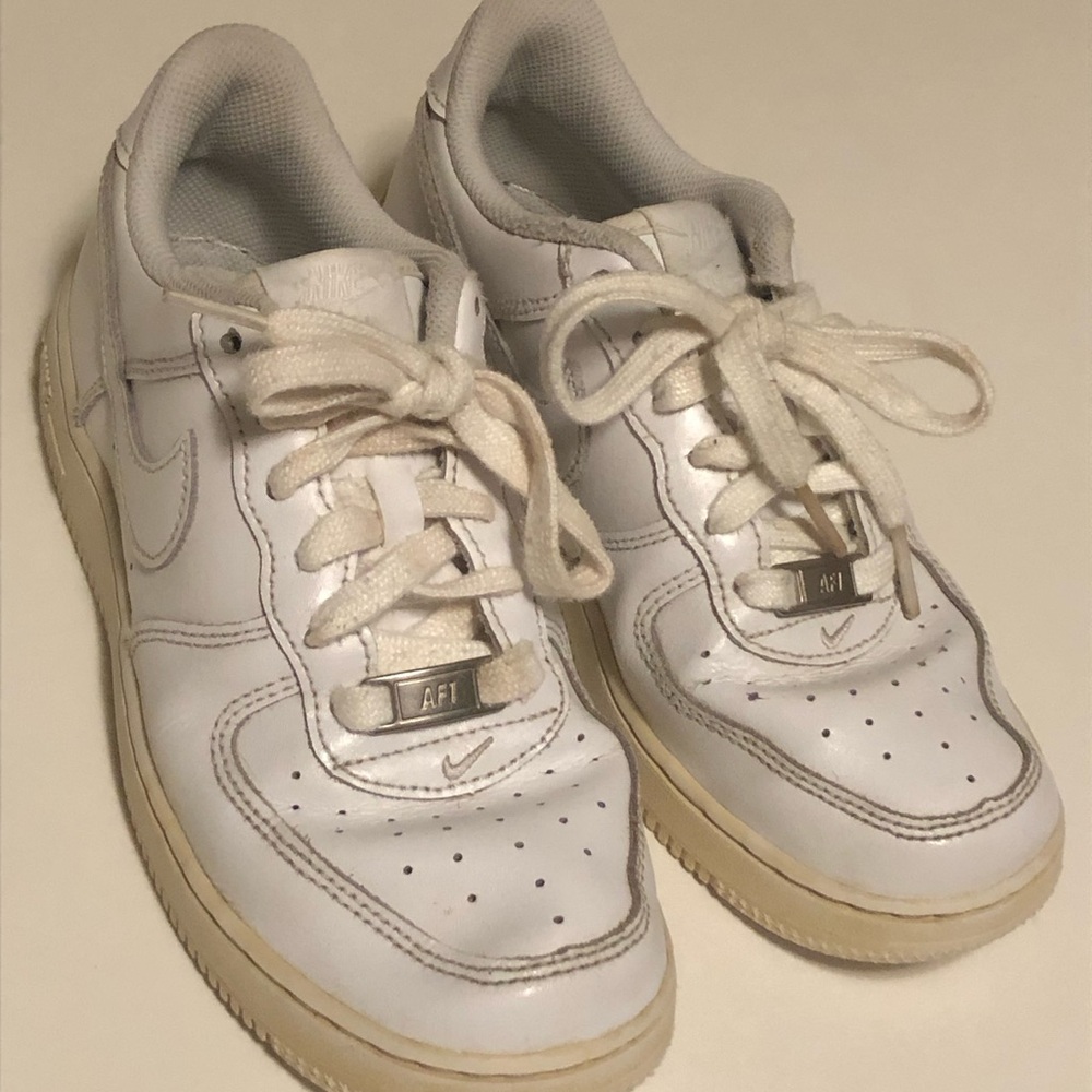 Nike Air Force 1 Low Triple White Shoes Size 6Y Youth  AF1 314193-117 Authentic